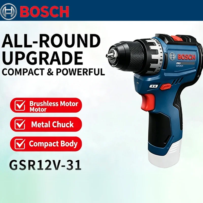 Power Tools For Home - Бесщеточная электрическая дрель Bosch GSR 12V-31