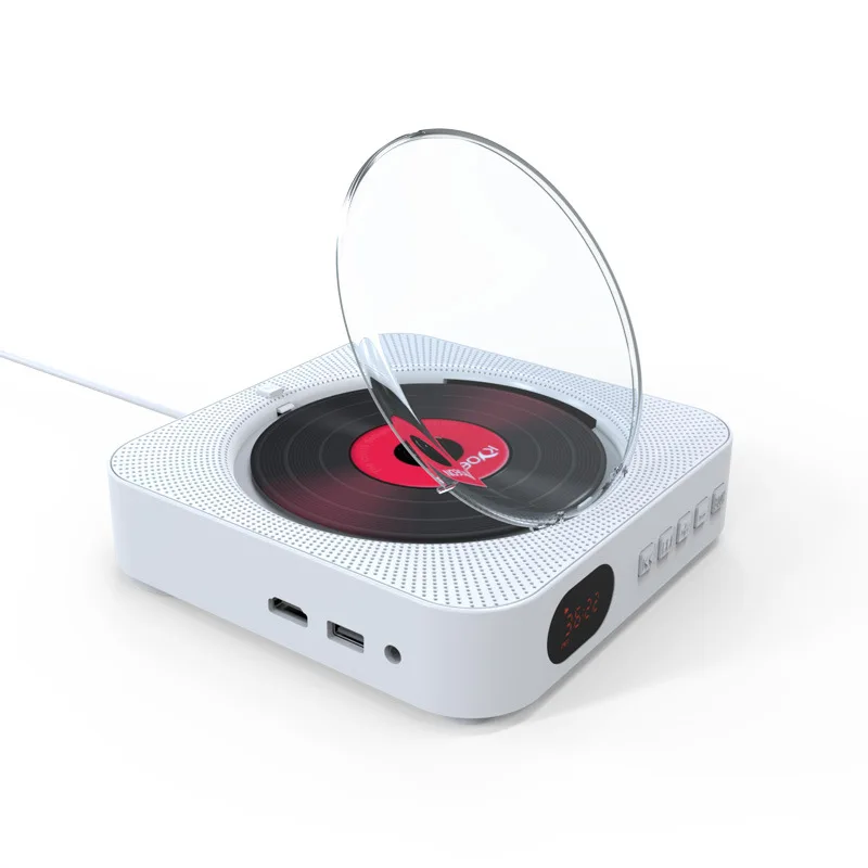 Power Tools English - Черный настенный Bluetooth-плеер для CD/DVD дисков,