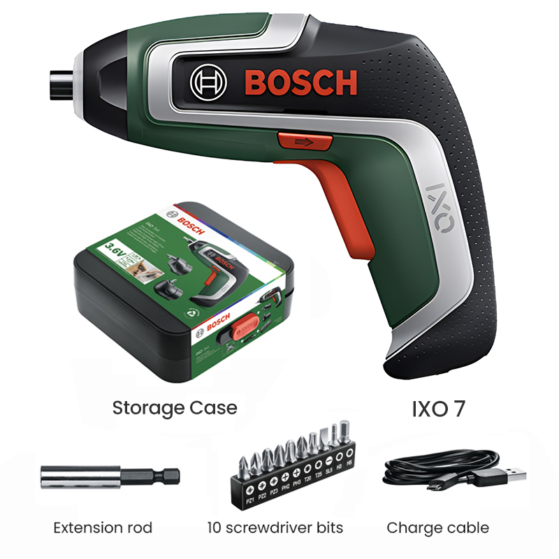 Power Tools For Home - Беспроводная отвертка Bosch IXO 7, миниатюрная