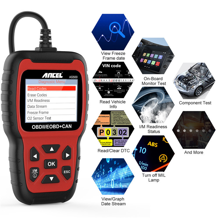 Ancel AS500 OBD2 электрический – обзор и цена Power Tools English