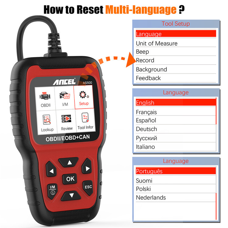Ancel AS500 OBD2 электрический – обзор и цена Power Tools English