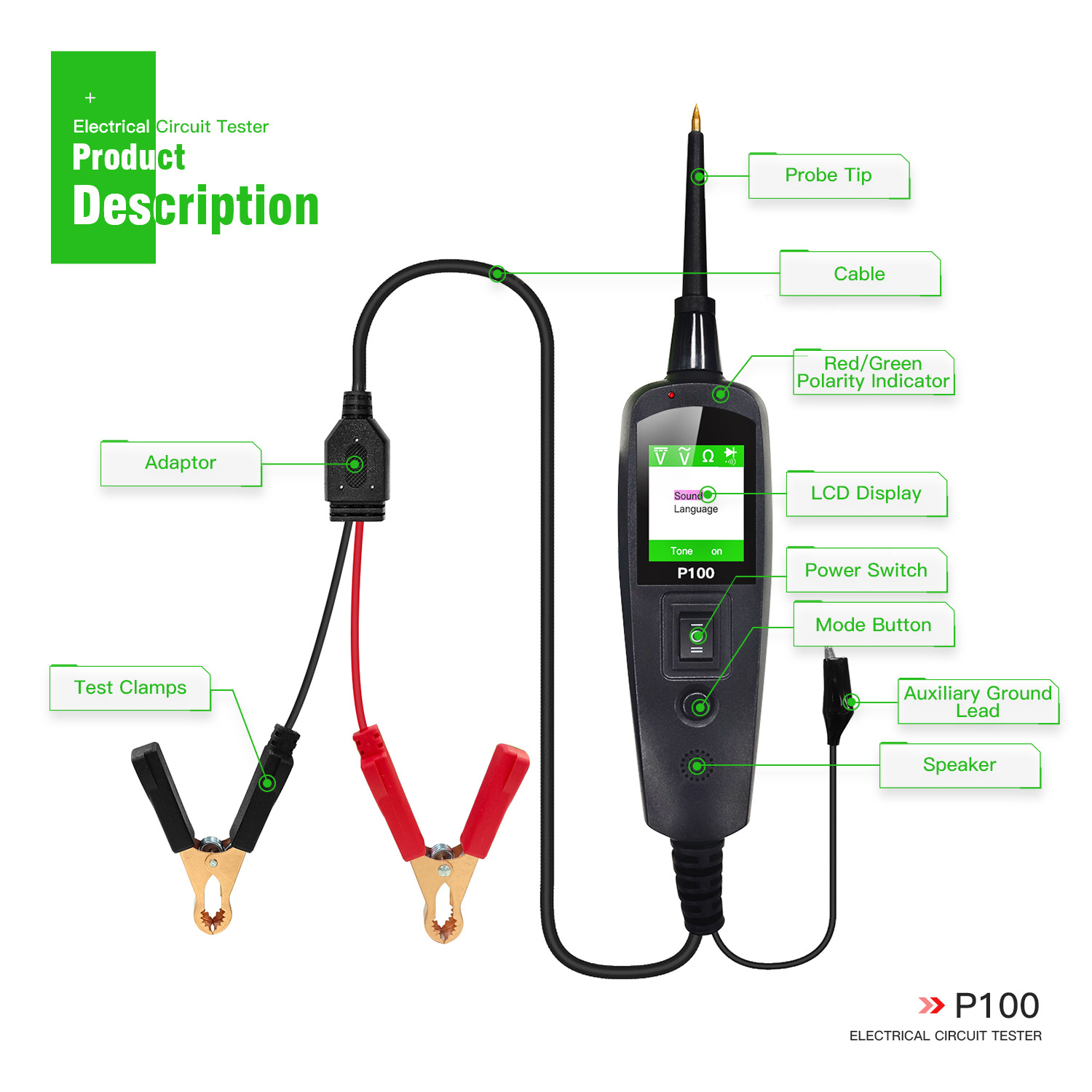 Для TopDiag P100 2M: Тестер ав – обзор и цена Power Tools English