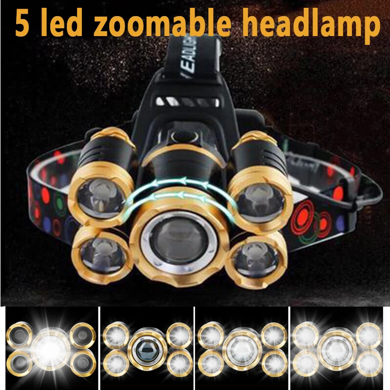 5LED T6 налобный фонарь с зумо – обзор и цена Power Tools Zoom